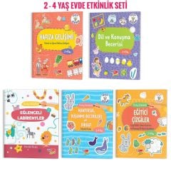 2-4 Yaş Evde Etkinlik Zeka Ve Dikkat Gelişimi 5'li Set