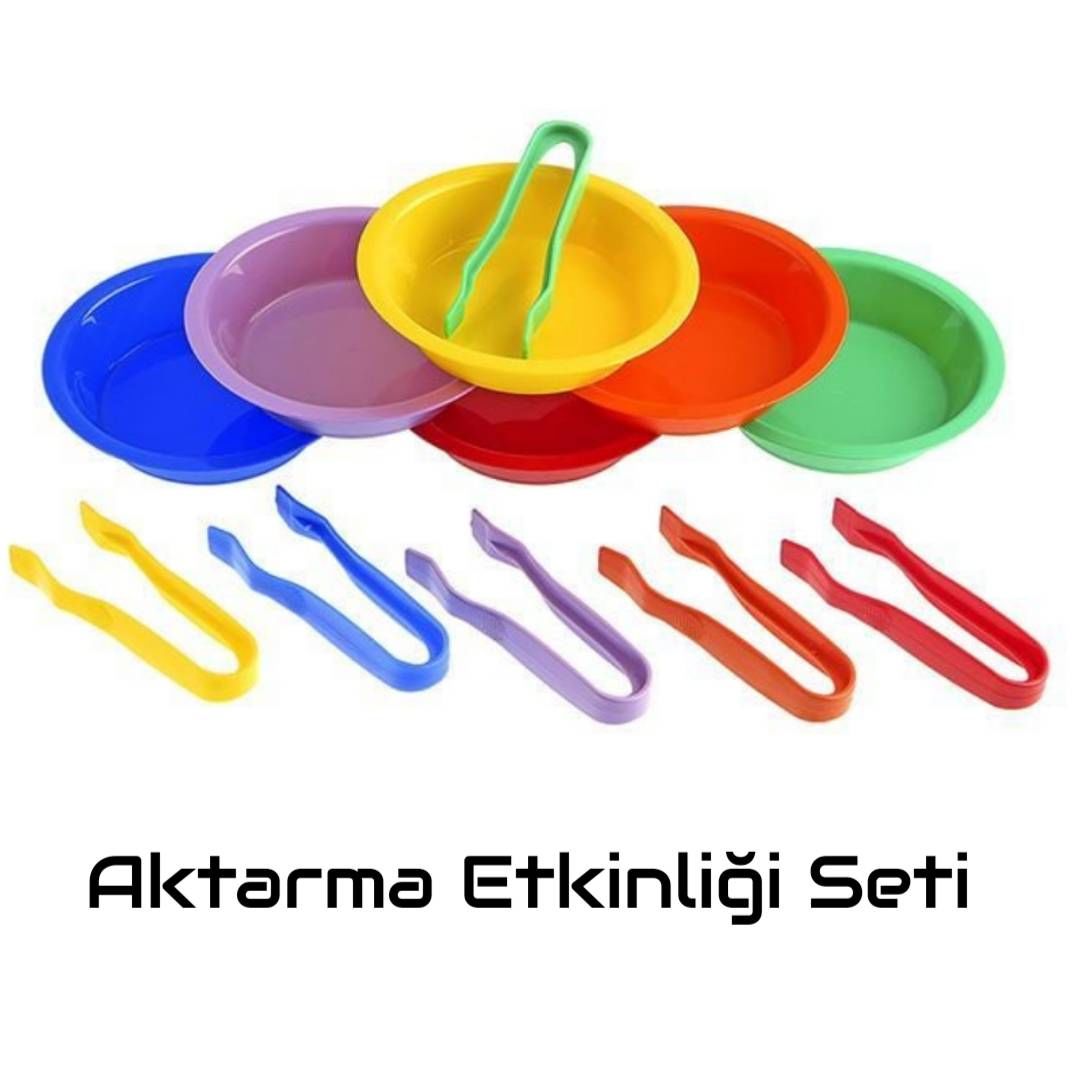 Montessori Aktarma Etkinliği Kase ve Cımbız Seti