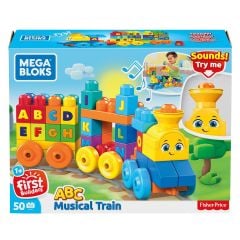 MEGA BLOKS® Müzikli Alfabe Treni 50 parça +1 yaş