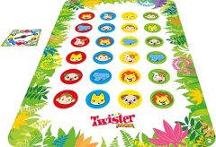 Hasbro Gaming Twister Junior Oyunu, Hayvan Macerası 2 Taraflı Mat, 2 Oyun 1 Arada