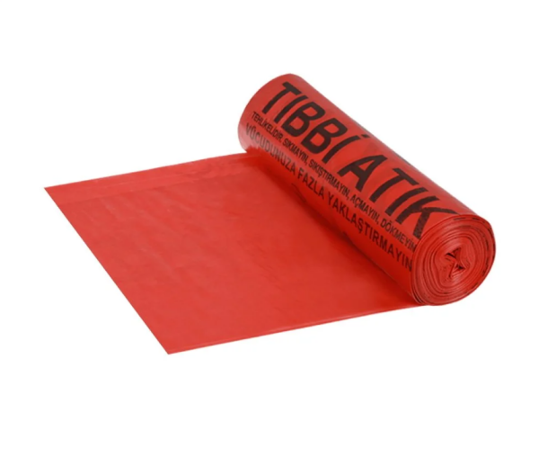 Tıbbi Atık Baskılı Jumbo Çöp Torbası 80 Cm x 110 Cm 800 Gr 10 x 5 Paket