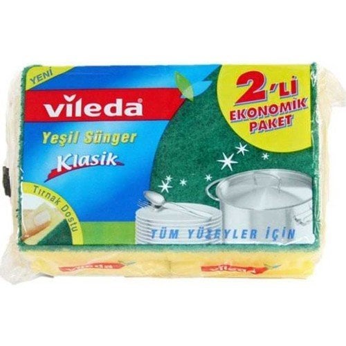 Vileda Bulaşık Süngeri Klasik 2li (Oluklu)