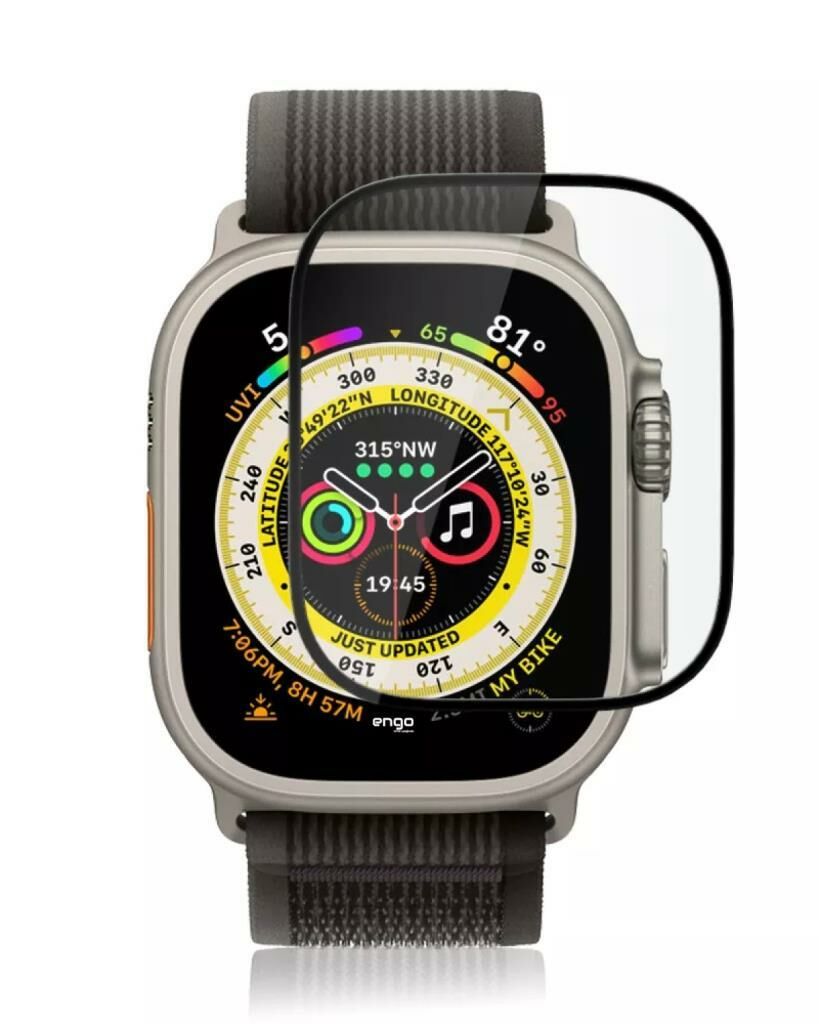 Apple Watch Ultra 49mm Ekran Koruyucu Flexible Esnek Temperli Cam