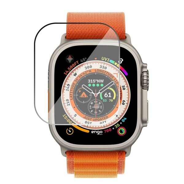 Apple Watch Ultra 49mm Ekran Koruyucu Flexible Esnek Temperli Cam