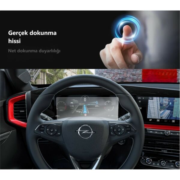 Opel Mokka GS Mat Ekran Koruyucu Dijital Gösterge 12 İnç