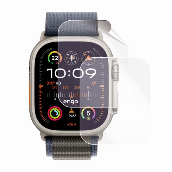 Apple Watch Ultra 2 Ekran Koruyucu 49mm Şeffaf TPU 2 Adet