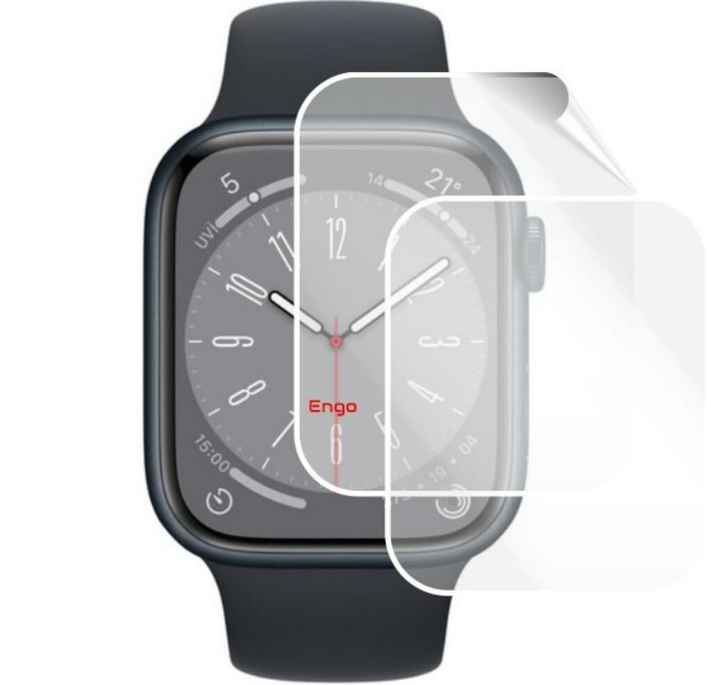 Apple Watch 8 45 MM Ekran Koruyucu Şeffaf Esnek TPU Film 2 Adet