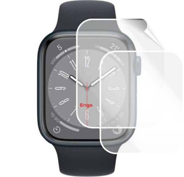Apple Watch 8 45 MM Ekran Koruyucu Şeffaf Esnek TPU Film 2 Adet