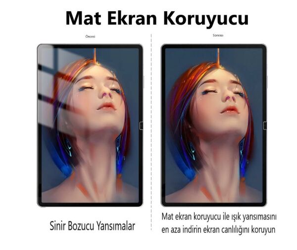 Huawei MatePad Pro 12.6 Mat Ekran Koruyucu Parmak İzi Bırakmaz