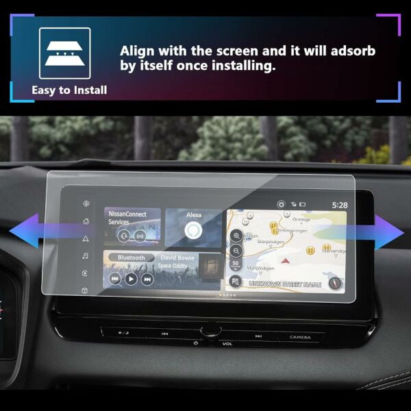 Nissan Qashqai 12.3 inç Ekran Koruyucu Dokunmatik Ekran