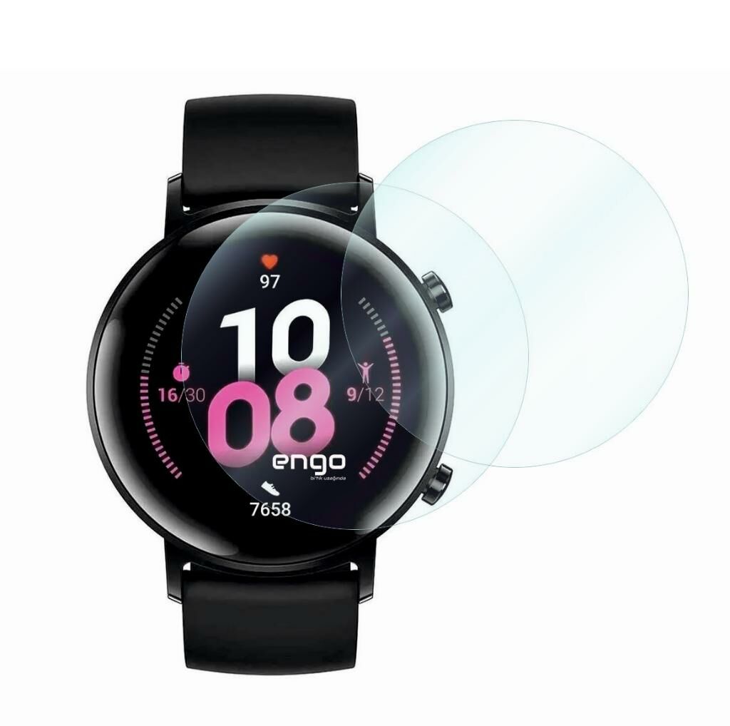 Huawei Watch GT2 42 mm Ekran Koruyucu Nano Şeffaf Parlak 2 Adet