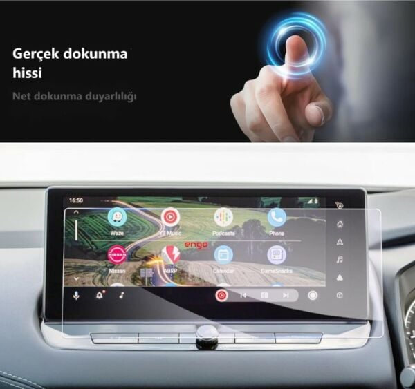 Nissan Qashqai 12.3 İnç Multimedya Ekran Koruyucu Nano