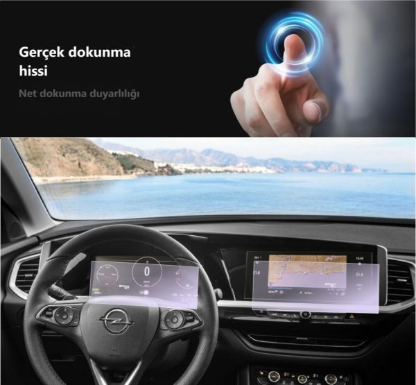 Opel Grandland GS Ekran Koruyucu Multimedya Ve Gösterge