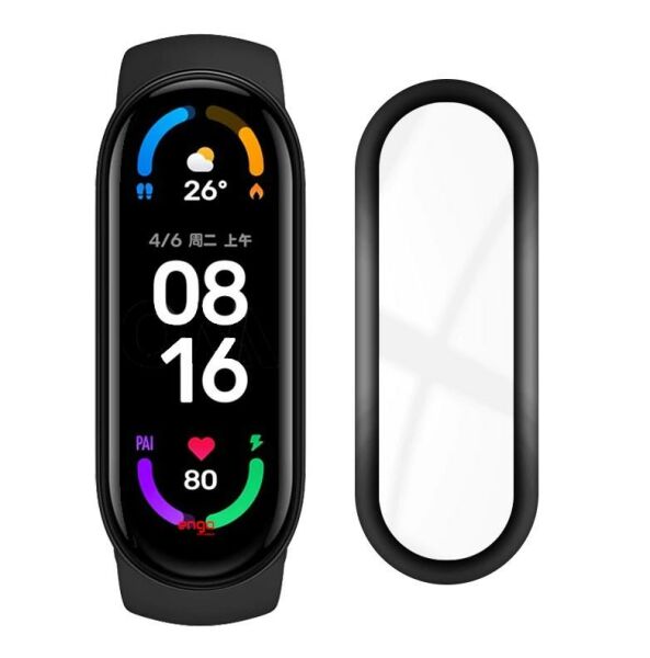 Xiaomi Mi Band 7 Ekran Koruyucu Tam Kaplama Esnek Koruyucu