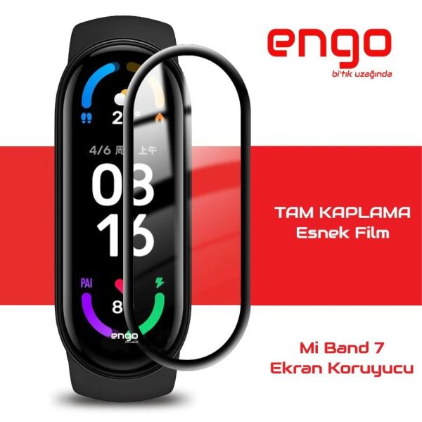 Xiaomi Mi Band 7 Ekran Koruyucu Tam Kaplama Esnek Koruyucu