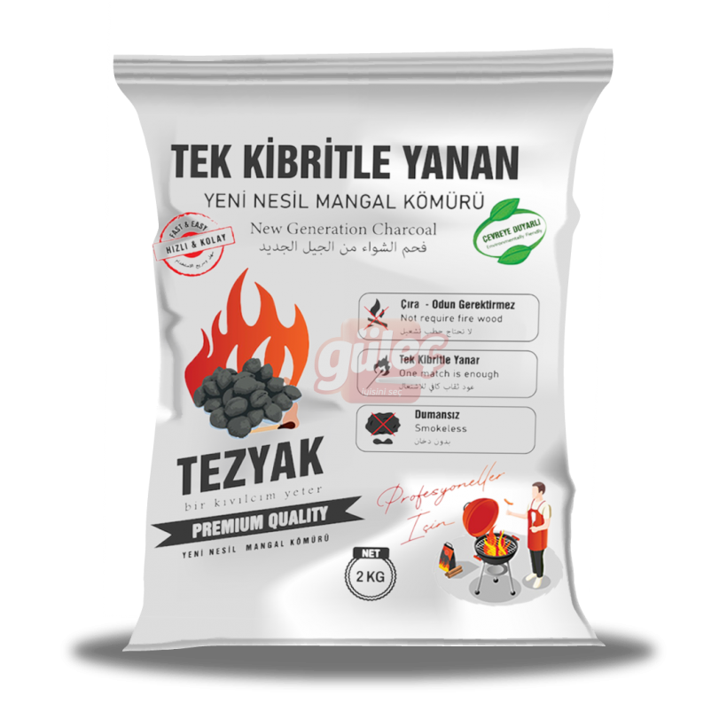 Tezyak Profesyonel Mangal Kömürü 2 Kg