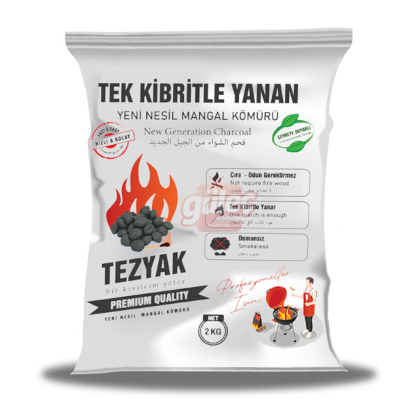 Tezyak Profesyonel Mangal Kömürü 2 Kg