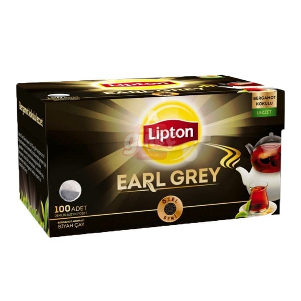 Lipton Earl Grey Bergamot Aromalı 100'lü Demlik Poşet Çay 320 G