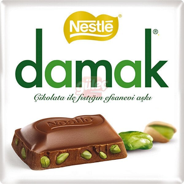 Nestle Damak Antep Fıstıklı Kare Çikolata 60 G