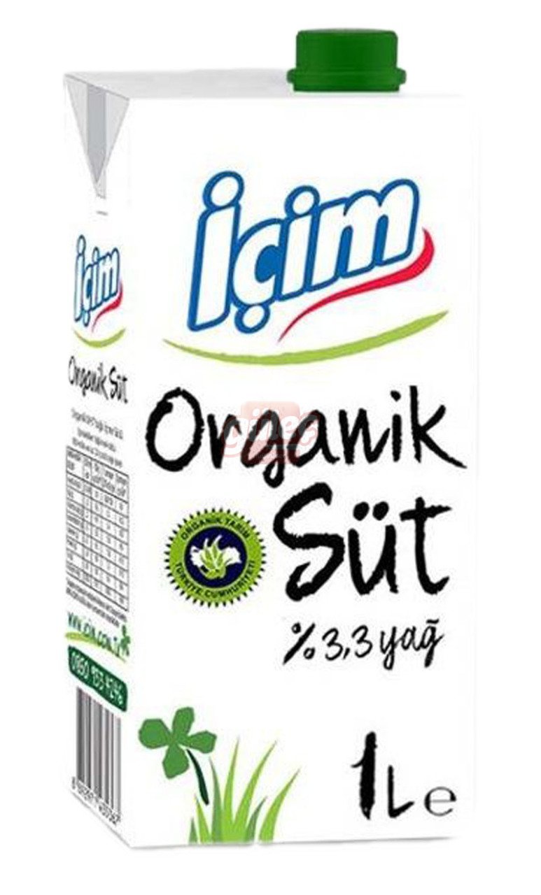 İçim Organik Süt 1 L