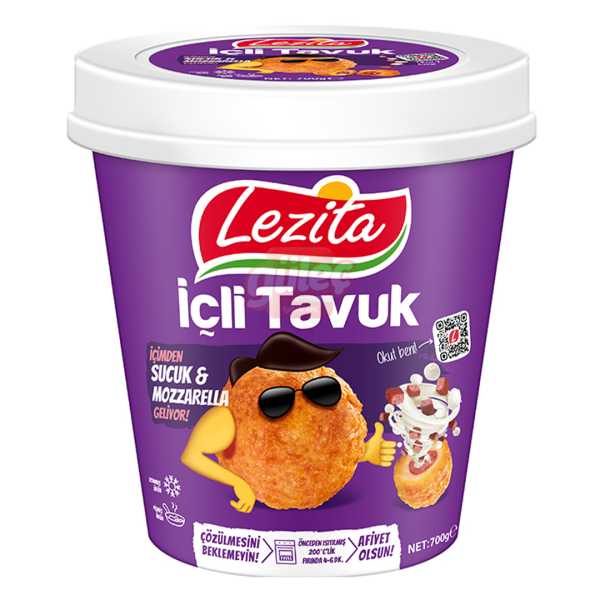 Lezita İçli Tavuk Mozzarelle&Sucuk Dolgulu 700 G