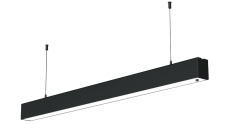 LED Linear Armatür Hareket Sensörlü Sarkıt, Siyah 180cm 43W Gün Işığı