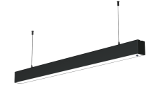 LED Linear Armatür Hareket Sensörlü Sarkıt, Siyah 120cm 29W Sıcak Beyaz