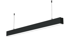 LED Linear Armatür Sarkıt, Siyah 90cm 22W Soğuk Beyaz