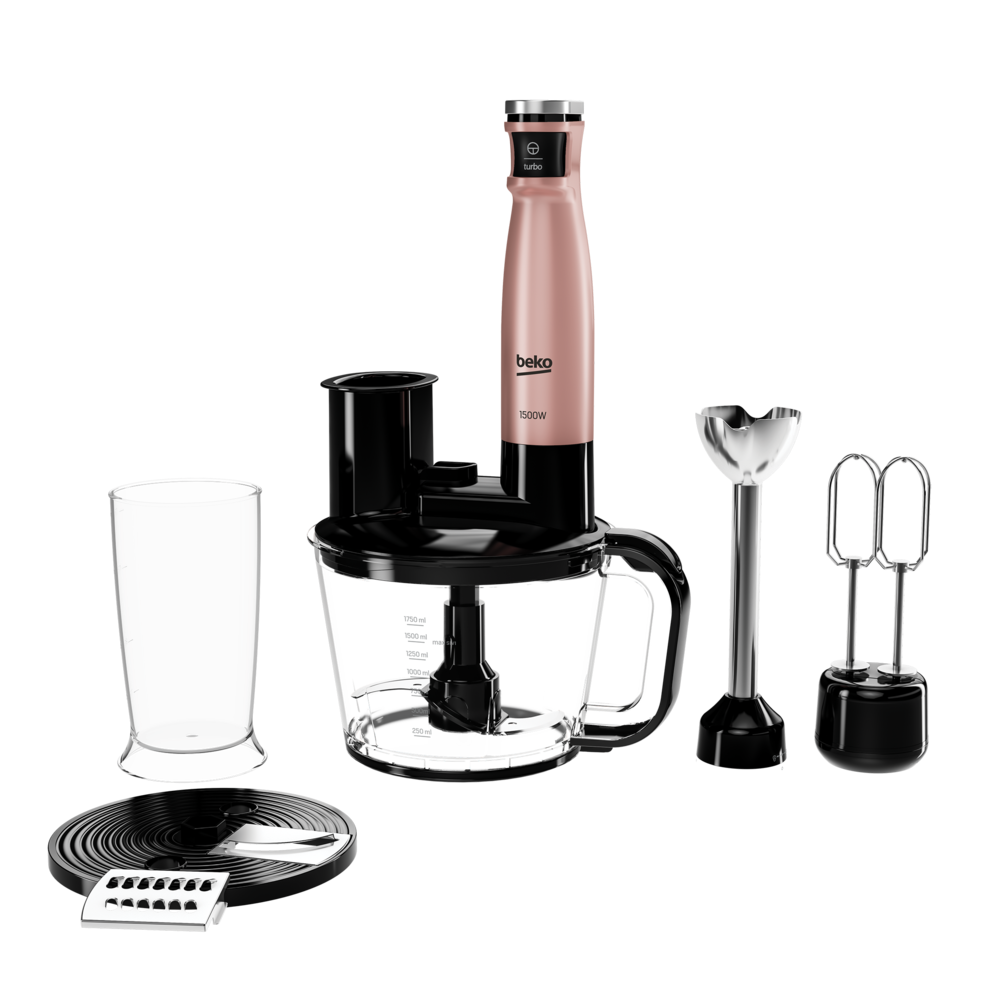 Beko RHB 5050 R Floral Rose 1500 W Blender Seti