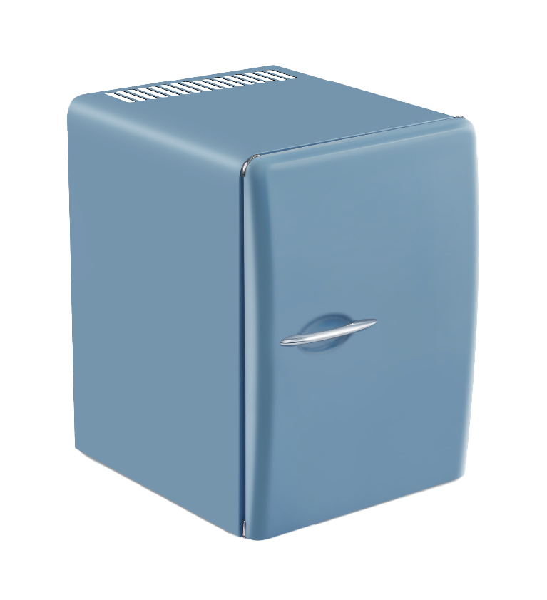 Beşyıldız Mavi Retro Blok Kapı Minibar 35 Lt