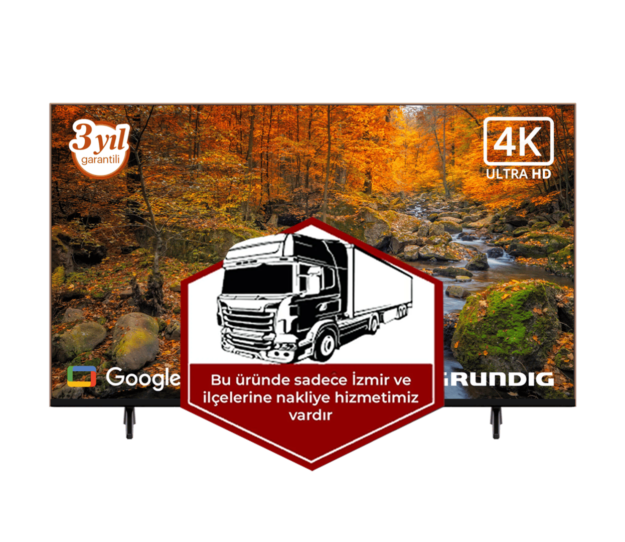Grundig Tokyo 55 GJU 7900G 4K Ultra HD 55'' 140 Ekran Uydu Alıcılı Google Smart LED TV