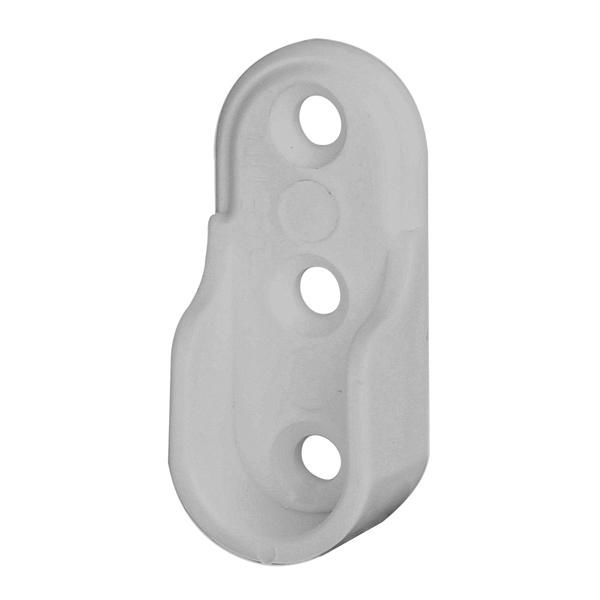 Flans oval plastik, gri