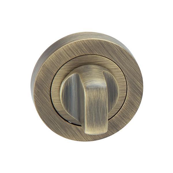 Rozet (wc) yuvarlak antik bronz