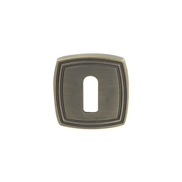 Rozet (oda) kare çizgili antik bronz
