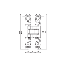 CDH 80K Gizli mentese mat siyah 100kg