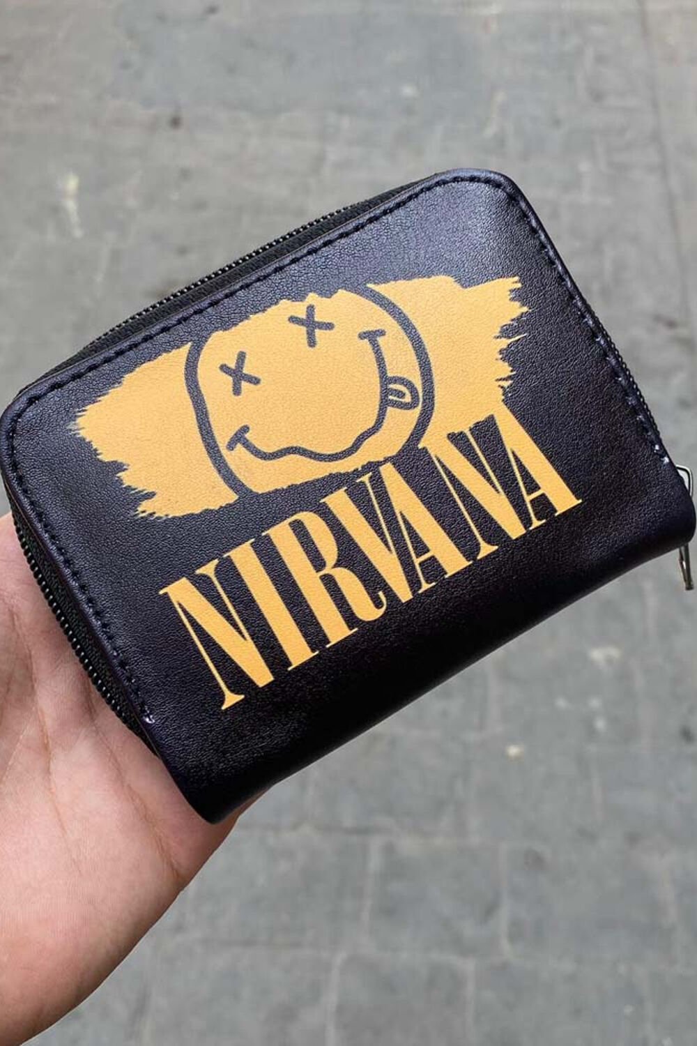 Nirvana Smiley Logo Kısa Cüzdan