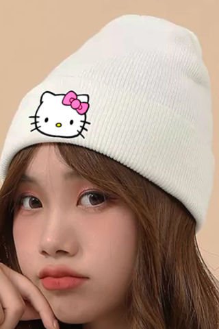Hello Kitty Face Beyaz Bere