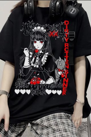 Dirty Rotten Sinner Siyah Unisex T-Shirt
