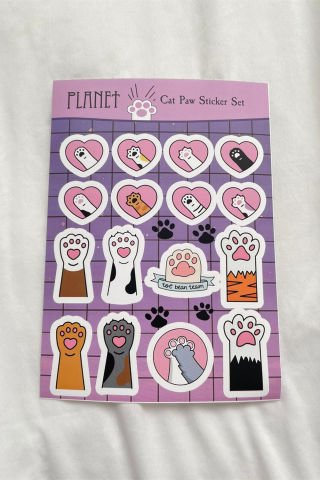 Cat Paw Sticker Set