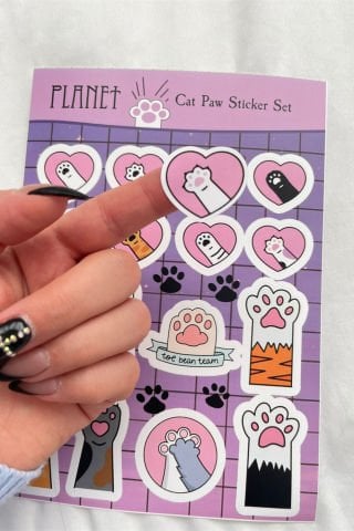 Cat Paw Sticker Set