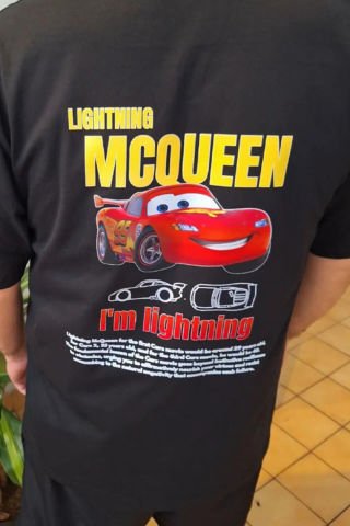 Siyah Cars Lightning Mcqueen I'm Lightning Unisex T-Shirt