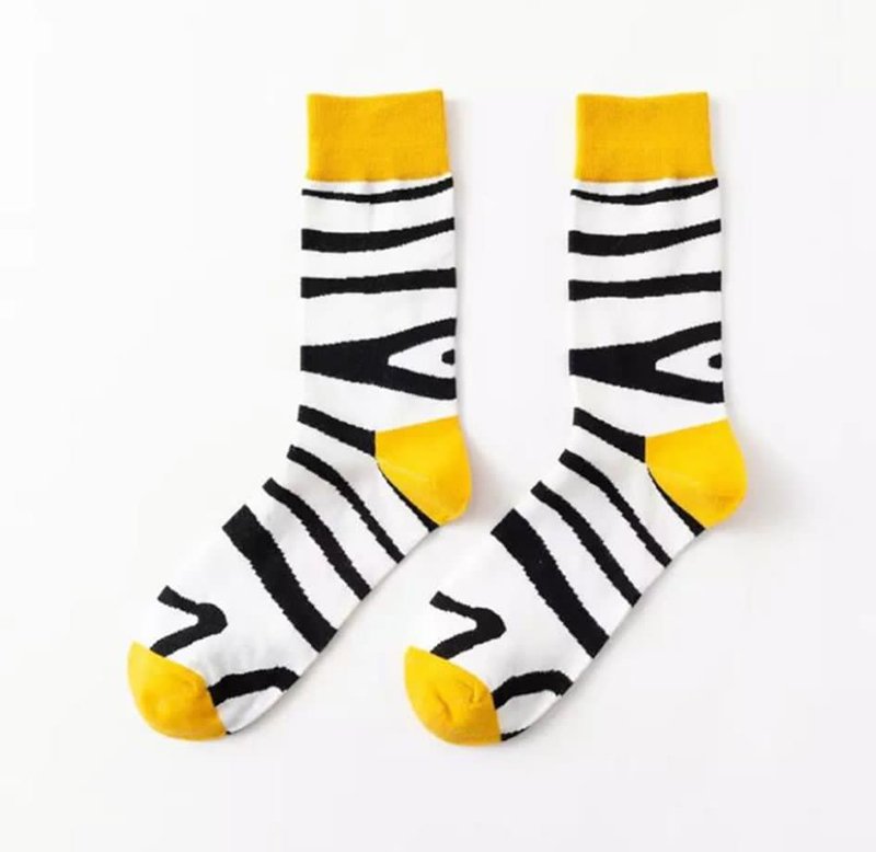 Zebra Desenli Unisex Çorap