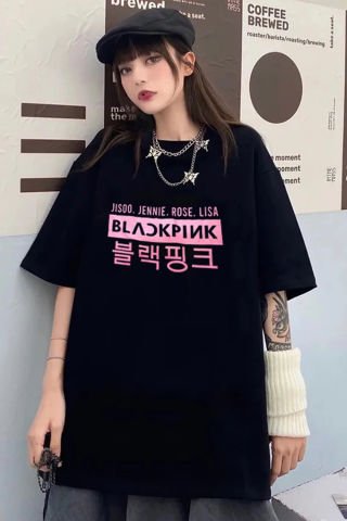 Blackpink Kpop Baskılı Unisex Geniş Kesim T-shirt