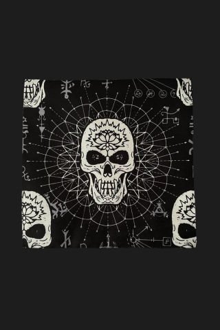 Regin Gothic Skull Tarot Örtüsü-Sunak Bezi