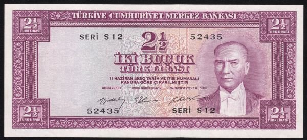 5. Emisyon 2. Tertip 2.5 Lira S12 52435