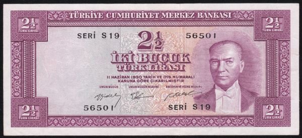 5. Emisyon 2. Tertip 2.5 Lira S19 56501