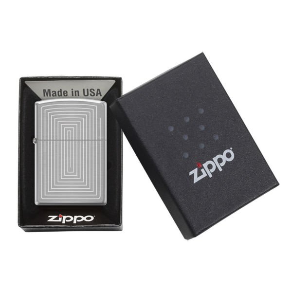 Zippo Square Spiral Design Çakmak 200-088012