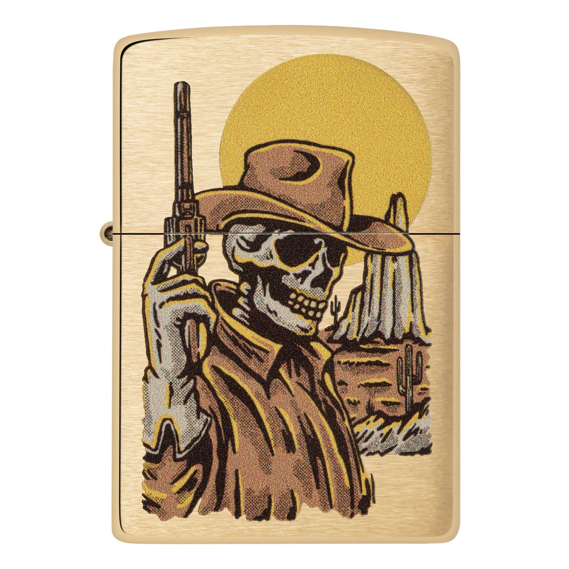 Zippo 204B Cowboy Skull Design Çakmak 48519-103458