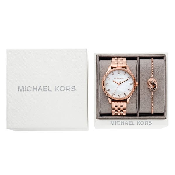 Michael Kors MK1025 Kadın Set Kol Saati ve Bileklik