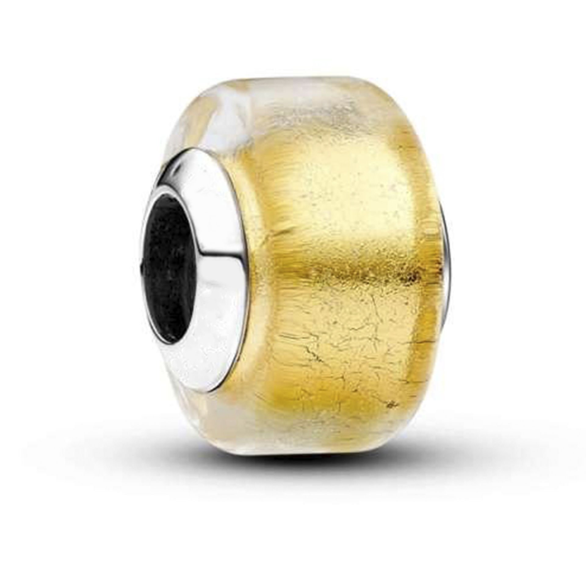 Nur Silver Altın Mini Murano Charm - NUR-CM00456